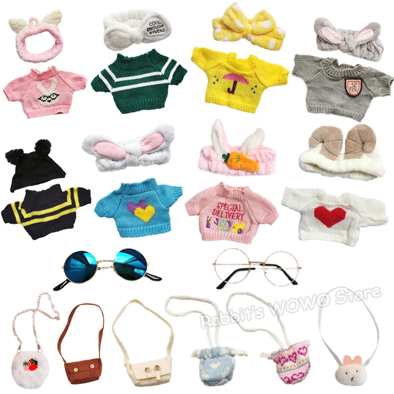 Phụ Kiện Búp Bê 30Cm LaLafanfan Cafe Vịt Chó Sang Trọng Quần Áo Búp Bê Đầu Túi Kính Bộ Trang Phục Cho 20-30cm Sang Trọng Đồ Chơi