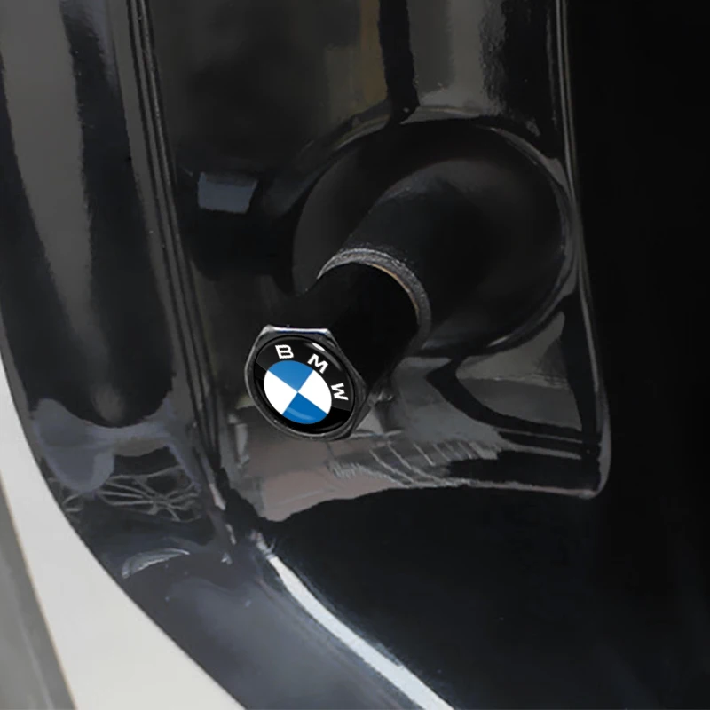 4 piezas de cubierta de válvula de metal para neumático de rueda de coche Defender decorativo para BMW E36 E46 E90 E60 E39 F30 F10 F20 E70 E53 G30 E91 E92 E93 E87 E83