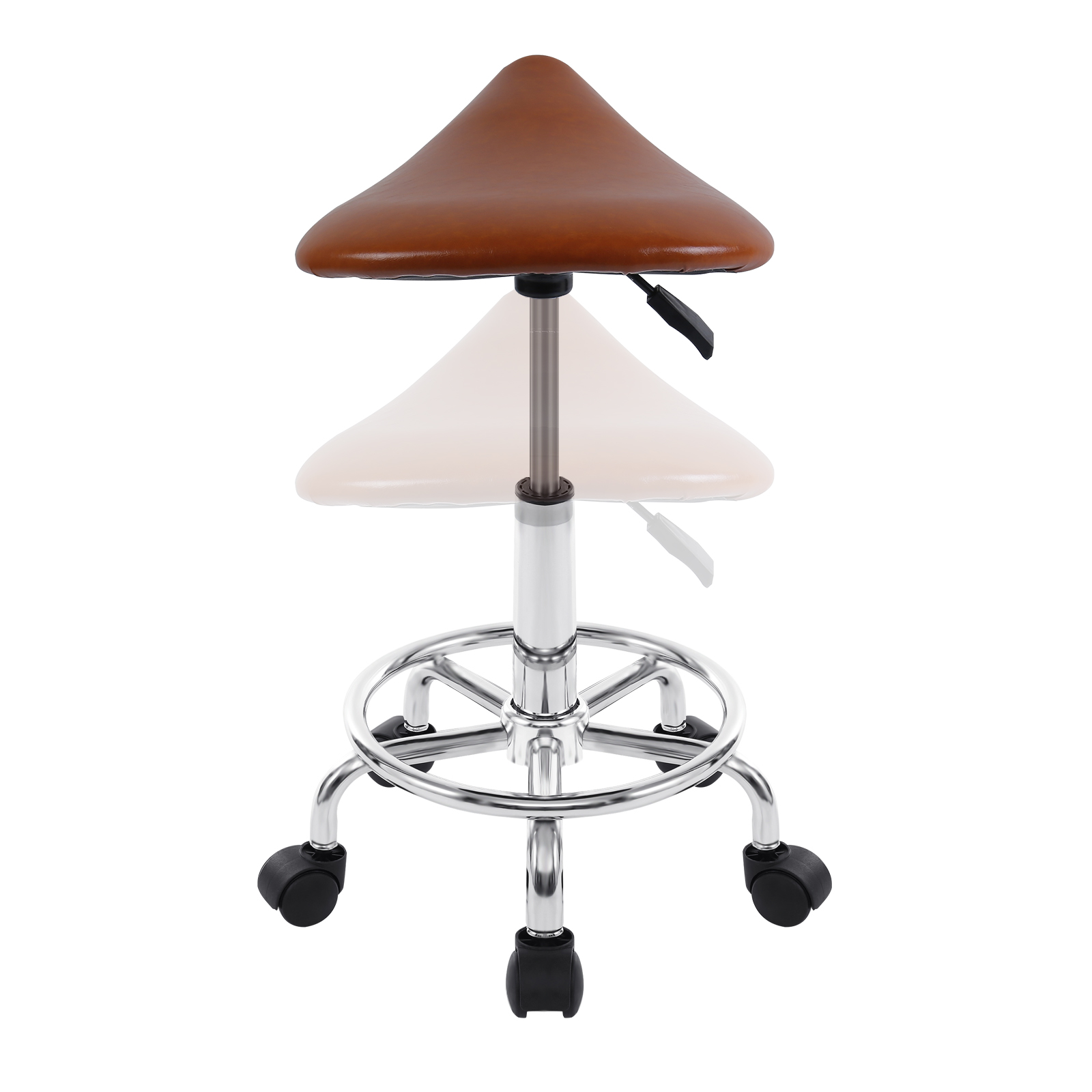 Silla hidráulica para salón de belleza, asiento con taburete, rotación de 360 grados, masaje Facial, Spa, oficina, elevador ajustable