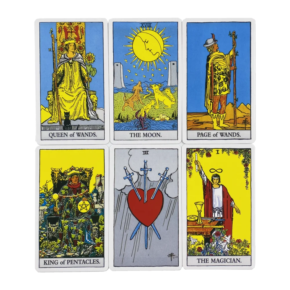 Cartas de tarô The Rider Um baralho de 78 com guia de papel Oráculo Inglês Adivinhação Edição Borad Jogos