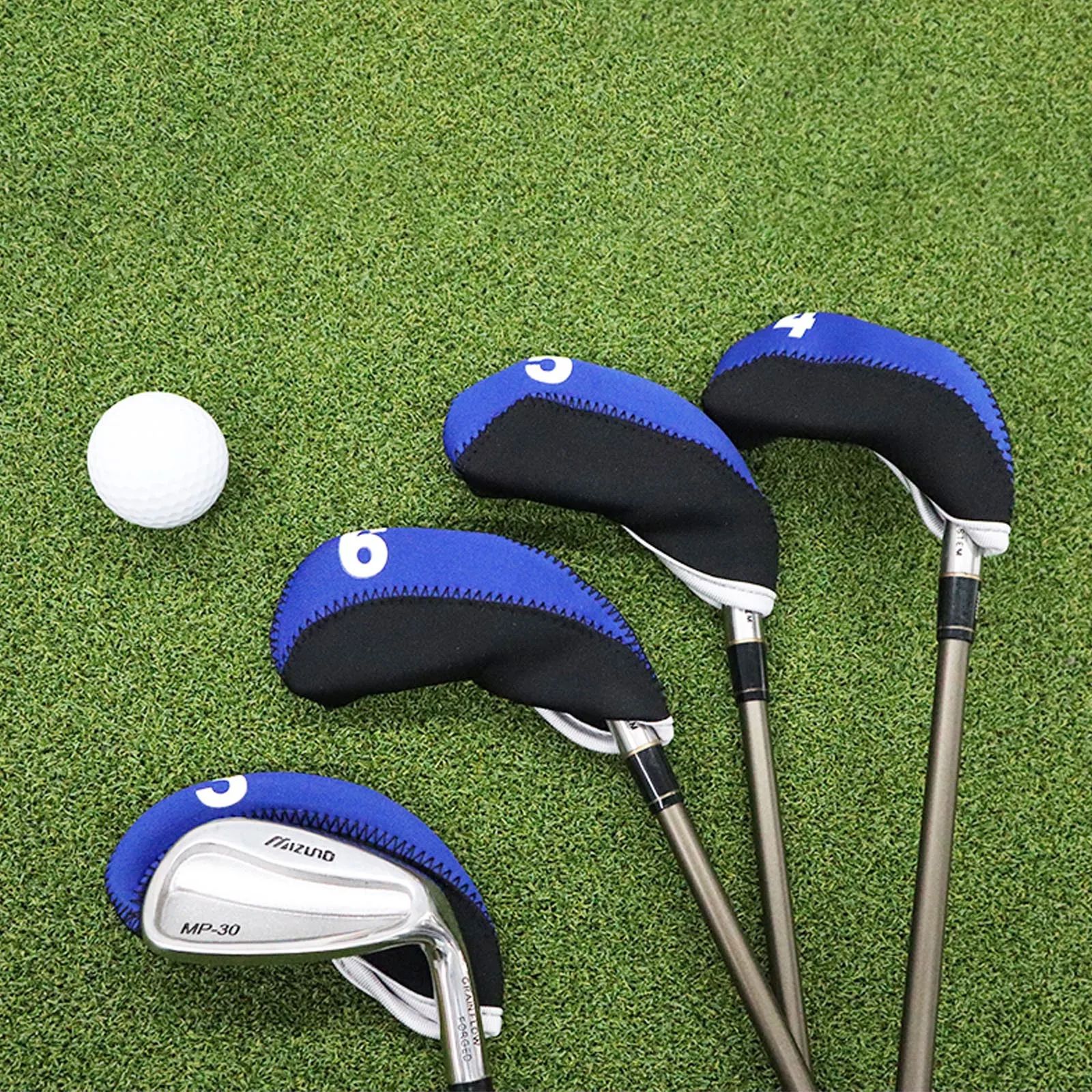 Cubiertas de cabeza de hierro para Golf, juego de 10 piezas, Protector de cabeza de Putter, ligero, duradero, portátil, Universal, palos de hierro