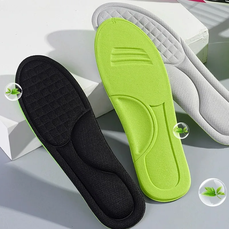 2/20pcs Unisex Memory Foam Orthopedic Insoles Deodorizing Insole Shoes Sports Absorbs Sweat Soft Antibacterial Shoe Accessories