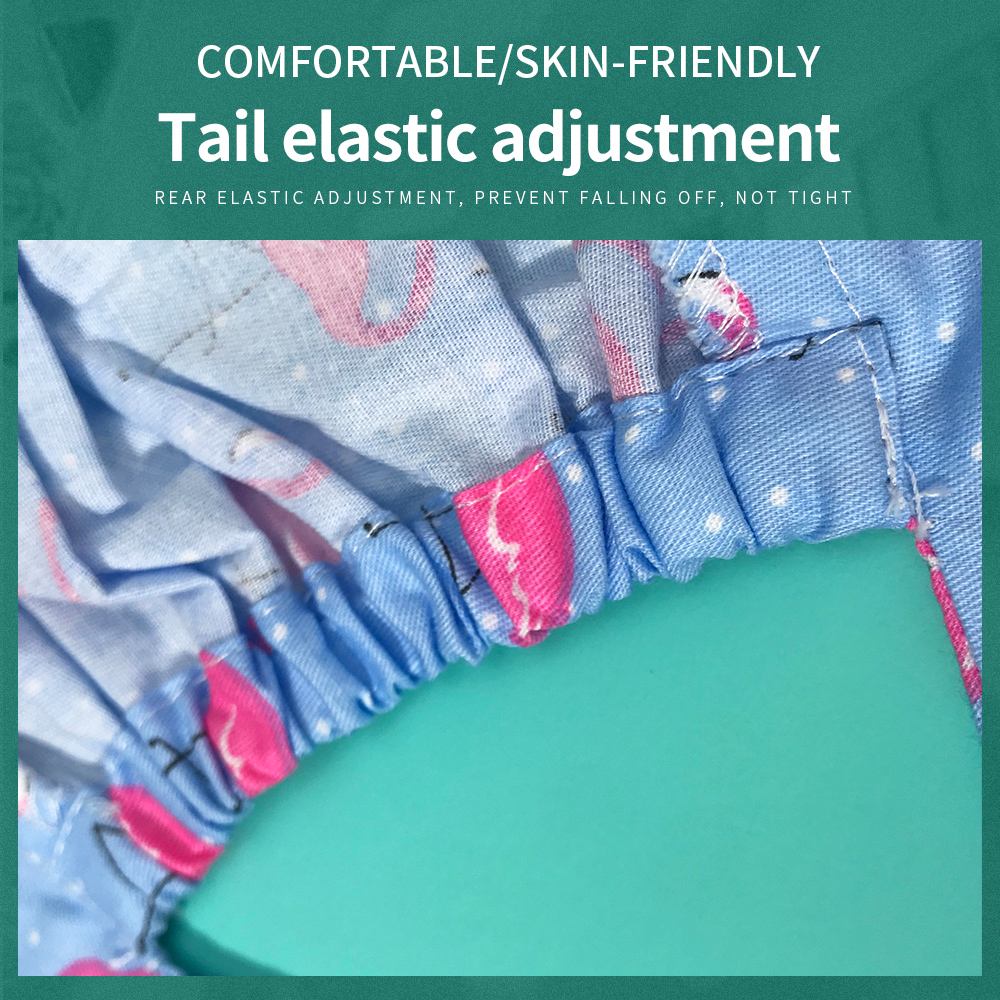 Hohe Qualität Baumwolle Mode Druck Hüte Einstellbare Scrubs Hut Pflege Kappe Op Krankenschwester Arzt Reinigung Arbeit Scrub Kappen