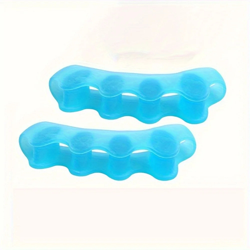 2 soft touch silicone toe spacers, reusable toe spacers for feet