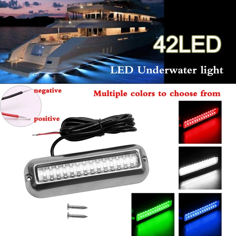Boot Navigation Licht 50/80W 27/42 LED Unterwasser Ponton Marine Boot Heck Licht IP68 Wasserdichte LED Schiff Strahl licht