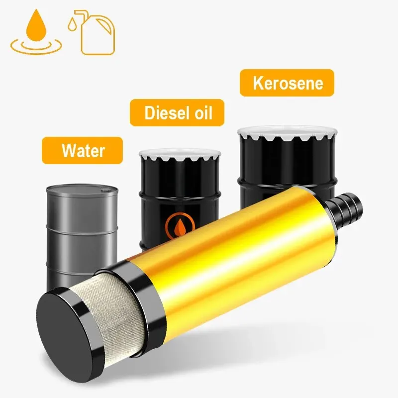 51 มม.38 มม.ไฟฟ้าปั๊มน้ํามัน 12V สําหรับสูบน้ําน้ํามันดีเซล Submersible อลูมิเนียม SHELL การใช้ปั๊ม