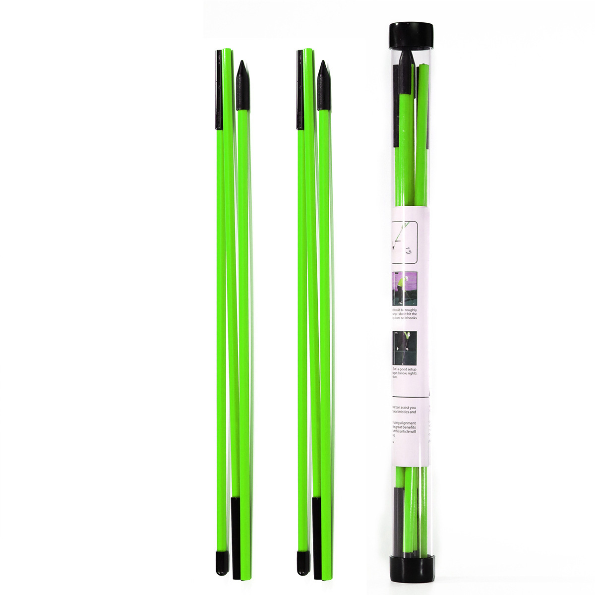 Golf Alignment Sticks Collapsible Golf Practice Rods Putter Green Trainer Tools Golf Swing Training Tool