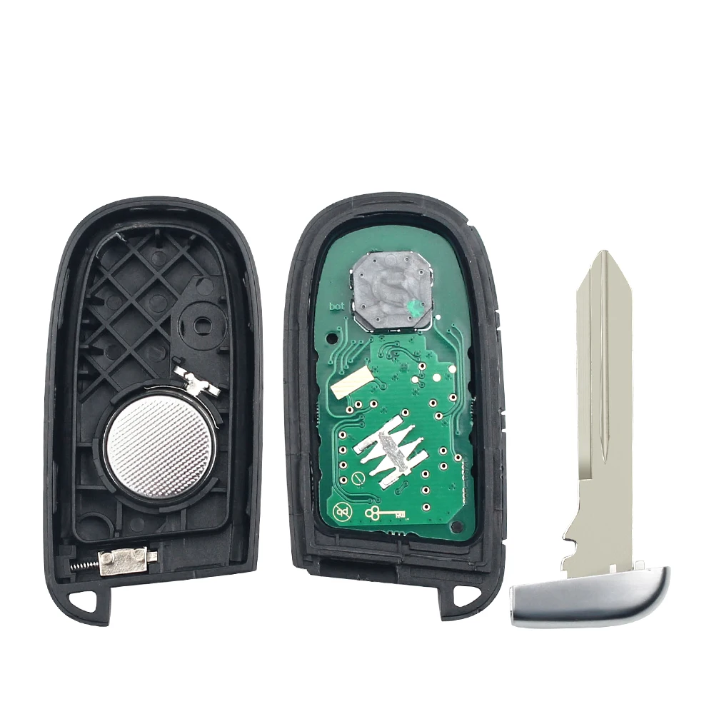 KEYYOU Reemplazo de llave remota inteligente de 5 botones M3N 40821302   Fob 433MHz para Jeep Grand Cherokee 2013-2018 Dodge Journey Challenge