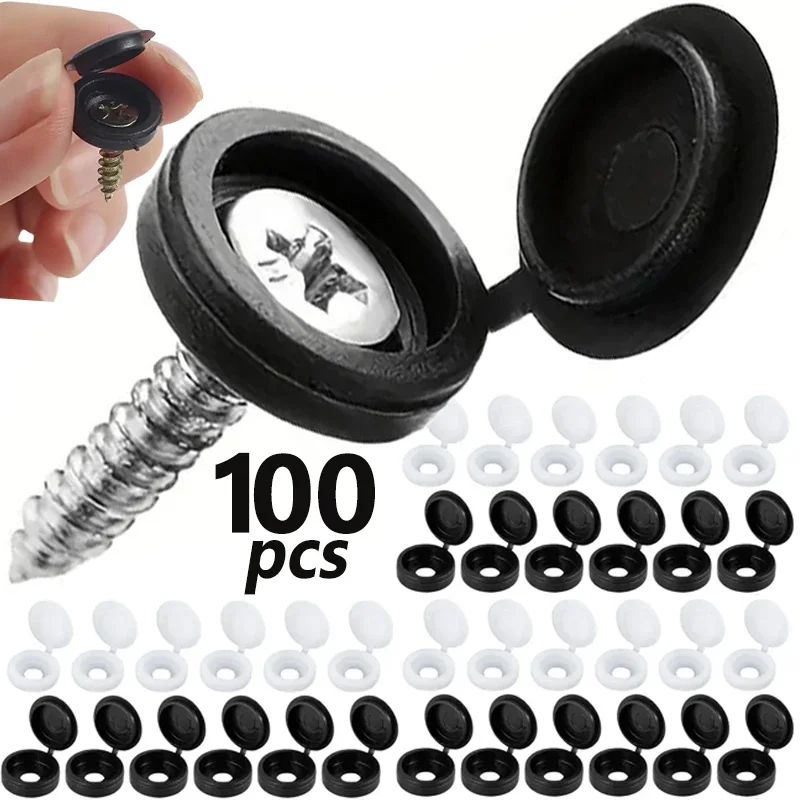 10/100 Uds cubierta decorativa de tornillo tornillo cruzado tapa de clavo hebilla plegable para muebles de coche tuercas decorativas cubierta pernos Hardware
