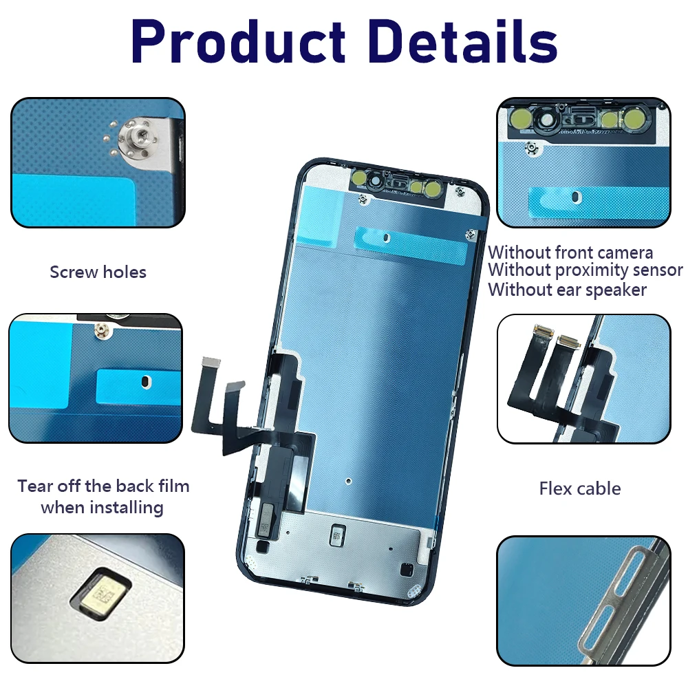 Pantalla OEM per iPhone 11 Display LCD Touch Screen Digitizer Assembly per iPhone 11 Sostituzione dello schermo LCD