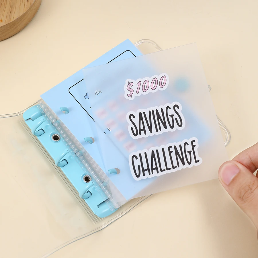 1000 Savings Challenge Binder , Money Saving Binder, Savings Challenges Book with Envelopes, Envelope Savings Challenge, Mini Bu
