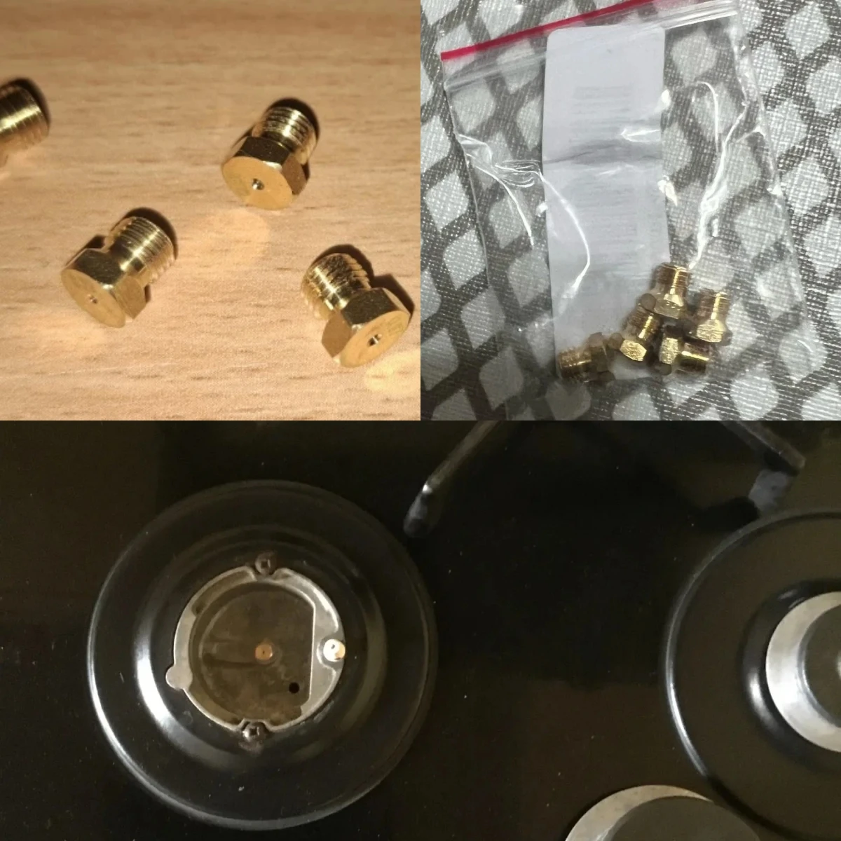 5PCS Burner Gas Natural Gas Hob LPG Conversion Kit Jets Nozzles Injectors Set Features Standard M6 X 0.75 Thread Kitchen Parts