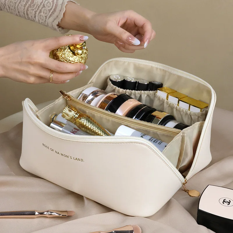 Make-up organisator Vrouwelijke toilettas Tas Make-up tas Opbergtas Luxe Lady Box, make-up tas, organisator tas voor reizen met ritssluiting