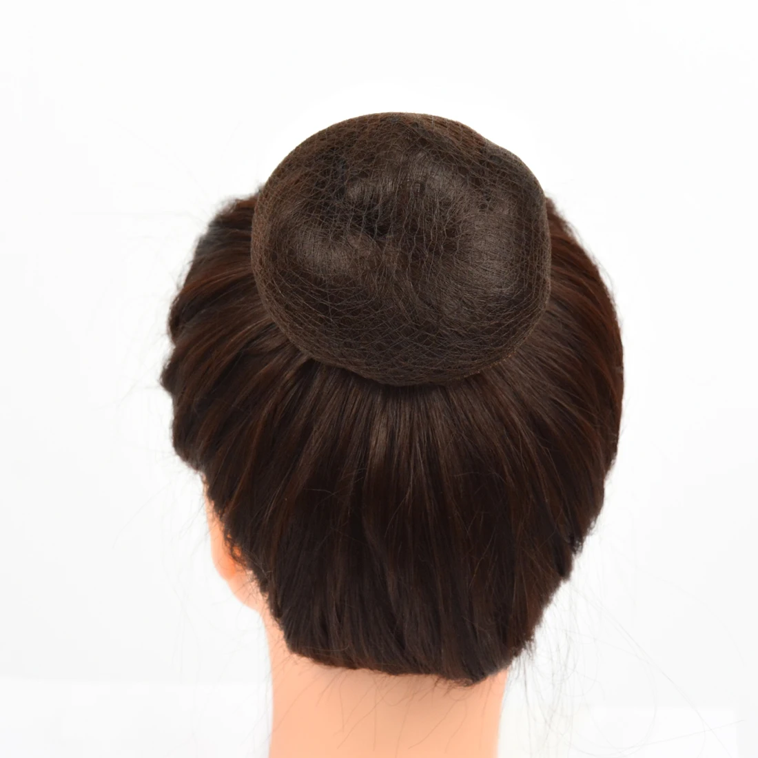 10 個 20 インチ目に見えないメッシュおだんごヘアネット弾性ナイロンヘアネット女性のための髪型ヘアアクセサリー