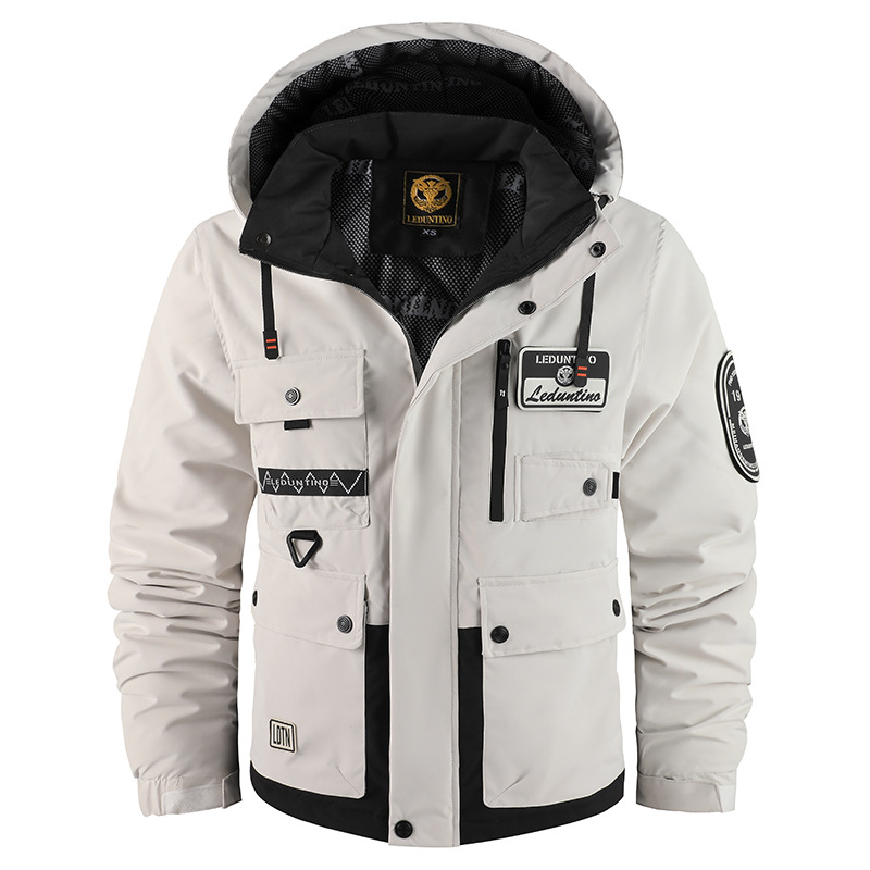 2024 mais recente casaco parka engrossado masculino ao ar livre quente algodão-acolchoado jaqueta de inverno masculino plus size com capuz jaqueta de moda impermeável