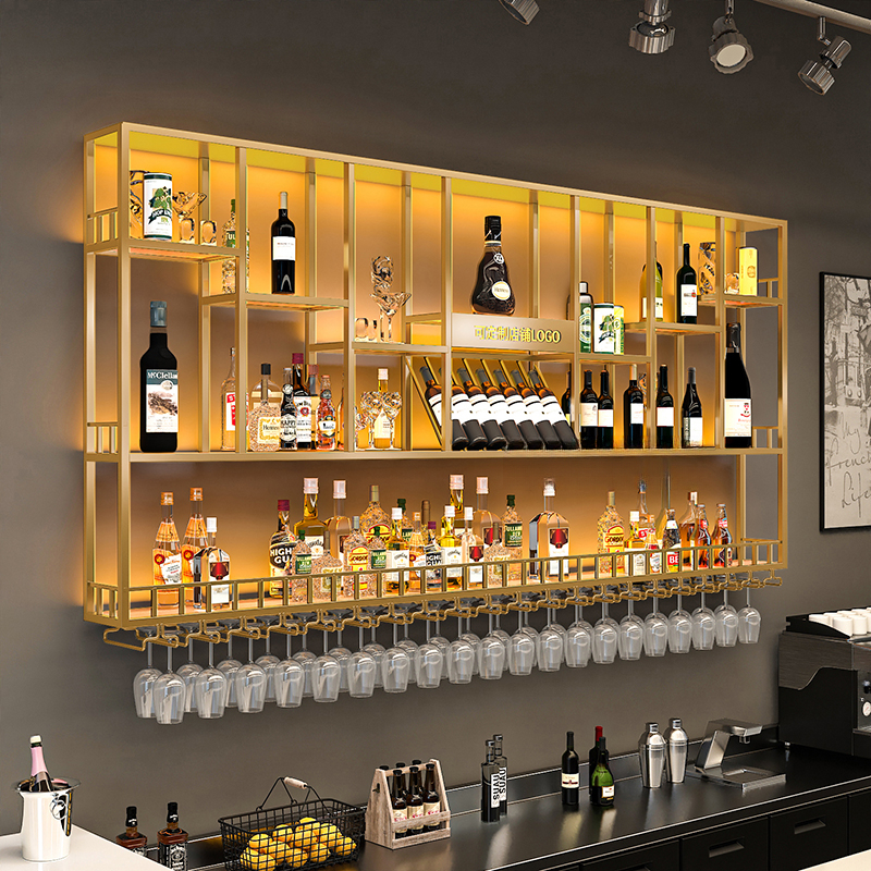 Vitrine, Weinschrank, Whisky, rustikal, für den Innenbereich, Bauernhaus, tragbare Weinregale, luxuriös, für draußen, Mini-Holz, Armadi Aperti-Möbel