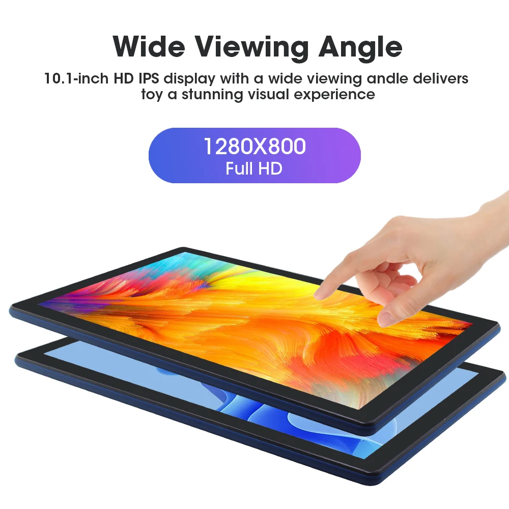 Weelikeit Tablet 10.1 ''Android 11 3GB RAM 32GB ROM 1280x800 IPS ultra dünne Tablets PC A133 Quad Core Axt Wifi-6 mit Fall F11W