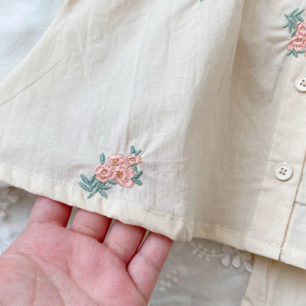 Melario-Conjunto de dos piezas con estampado de flores para niña, Top de manga voladora y pantalones cortos, moda de verano