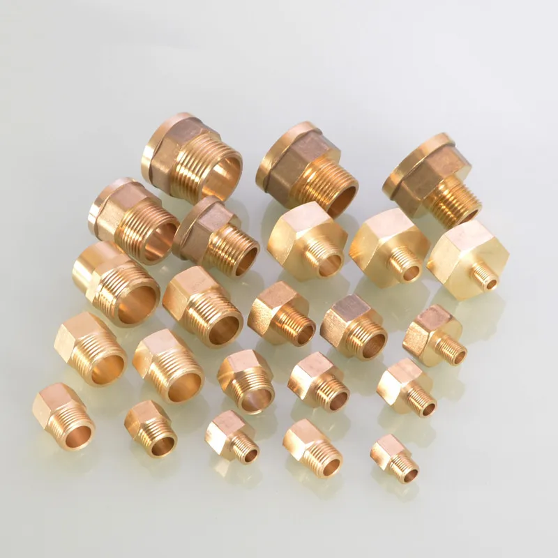 Adaptador de acoplamiento rápido para conector de pezón hexagonal de tubo de latón 1/8 1/4 3/8 1/2 3/4 1 accesorio adaptador BSP que reduce el casquillo hexagonal