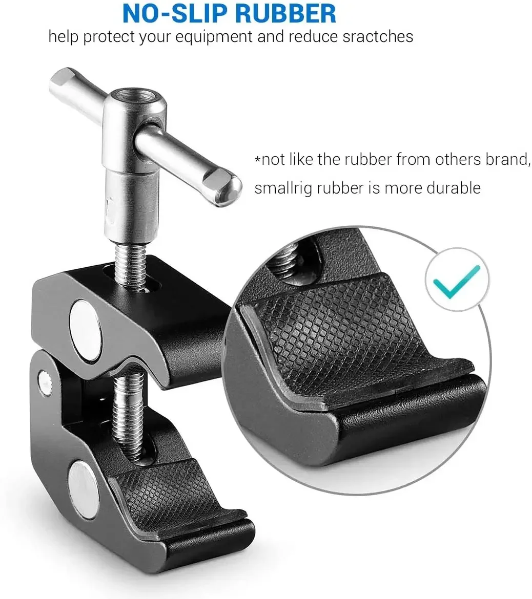 Multi Functional Crab Clamp Clip Anti Slip Adjustable Photography Equipment Accessories for Monitor LED Light Camera Bracket