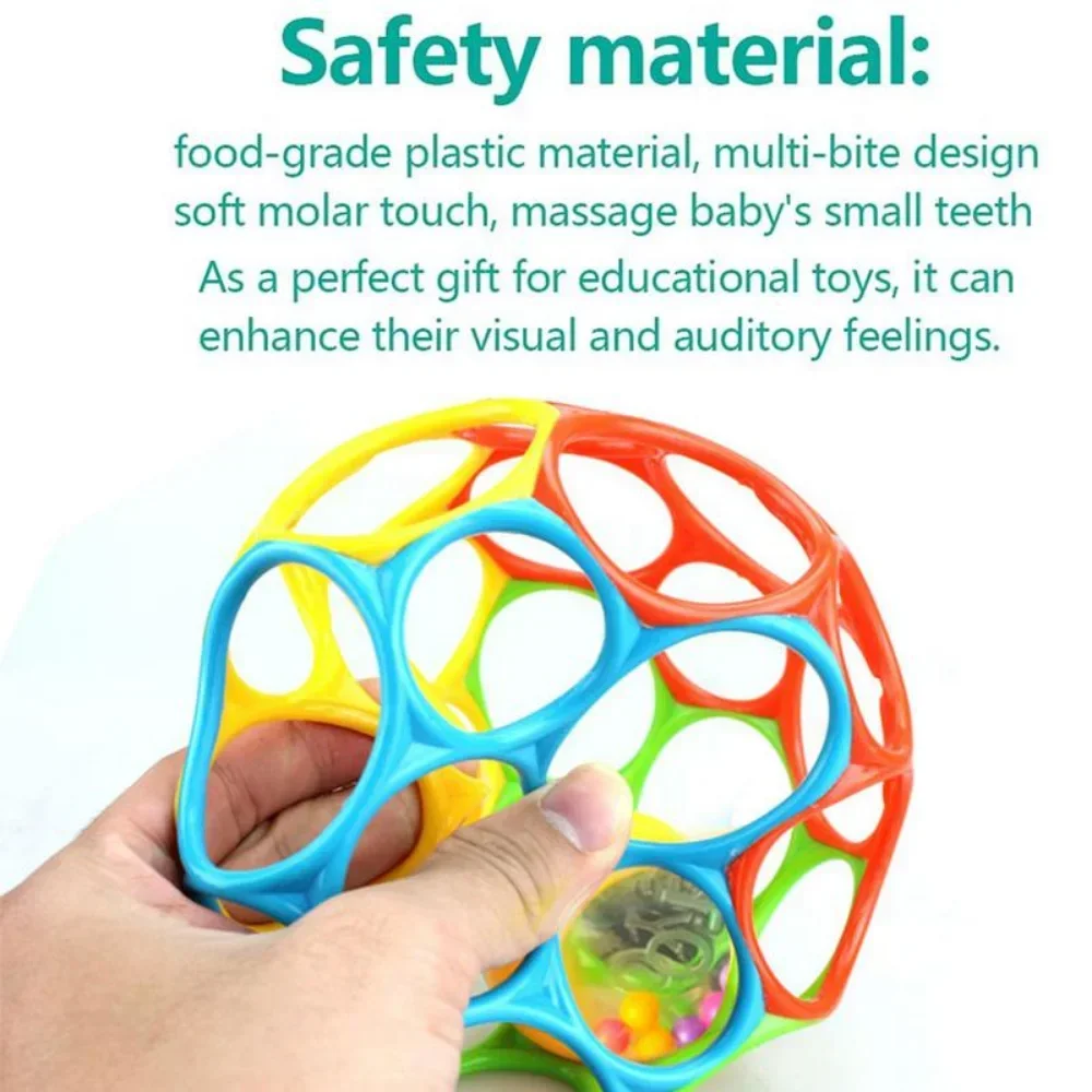 Baby Rattles Soft Ball Toy Newborn Teethers Grasping Exercise Game Hand Bell Develope Intelligence Educational Toys for Children