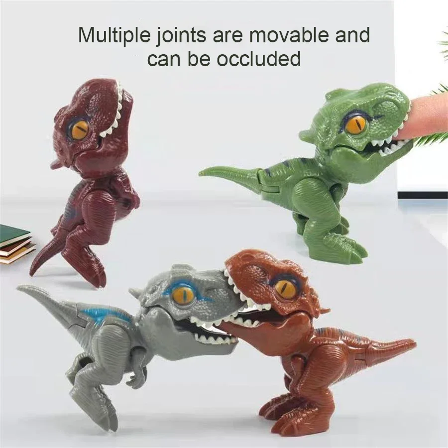 5/10 pçs dinossauros mordendo os dedos articulações móveis tamanho simulação dinossauro modelo brinquedos crianças brinquedos educativos crianças natal