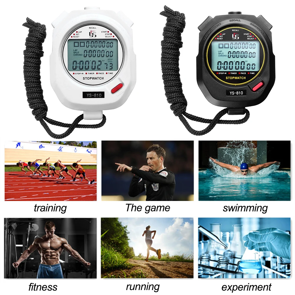 Cronómetro Digital de mano profesional, cronógrafo de entrenamiento para deportes al aire libre, cronógrafo, cronómetro, herramientas de precisión, 0,01 s