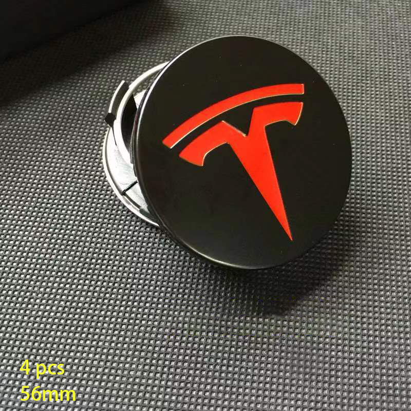 4 pçs para tesla modelo 3 modelo y crachá cobre tampas do cubo 4 pçs 56mm hub centro tampas para tesla modelo y x s 2023 acessórios automóveis estilo