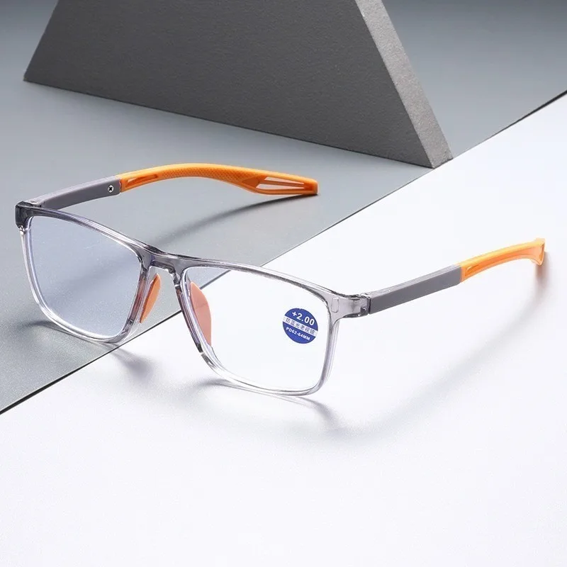 Anti-Blaulicht-Lesebrille HD-Brille tr90 Sport brille für Männer Frauen