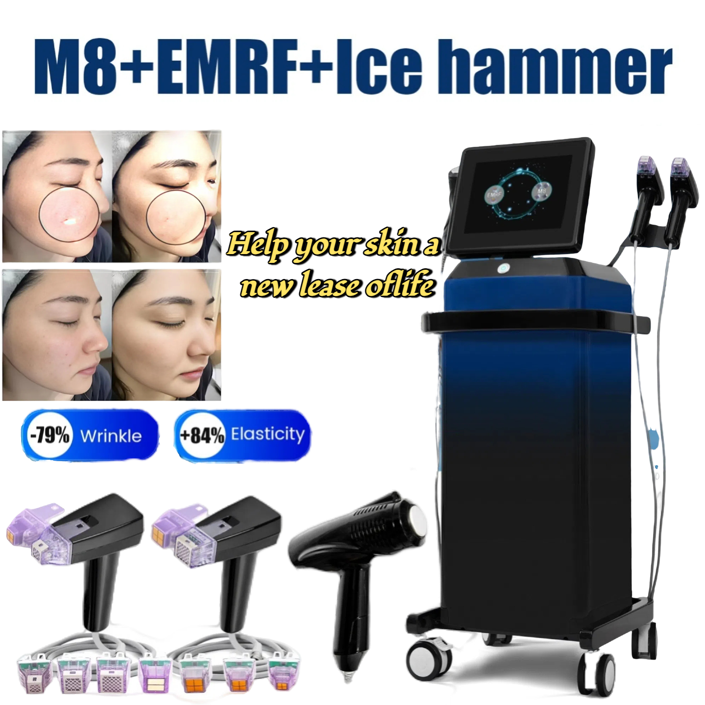 Professionelle Morpheus 8 RF Microneedling Maschine Gesichtspflege Schönheit mit 12 24 40 Nano Pin Patrone