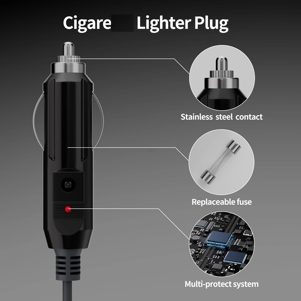 Für Starlink Mini Power Kabel Direkt zu Zigarette 12V-24V Adapter Auto Zigarette Leichter DC Stecker auto Zigarette Leichter Kabel