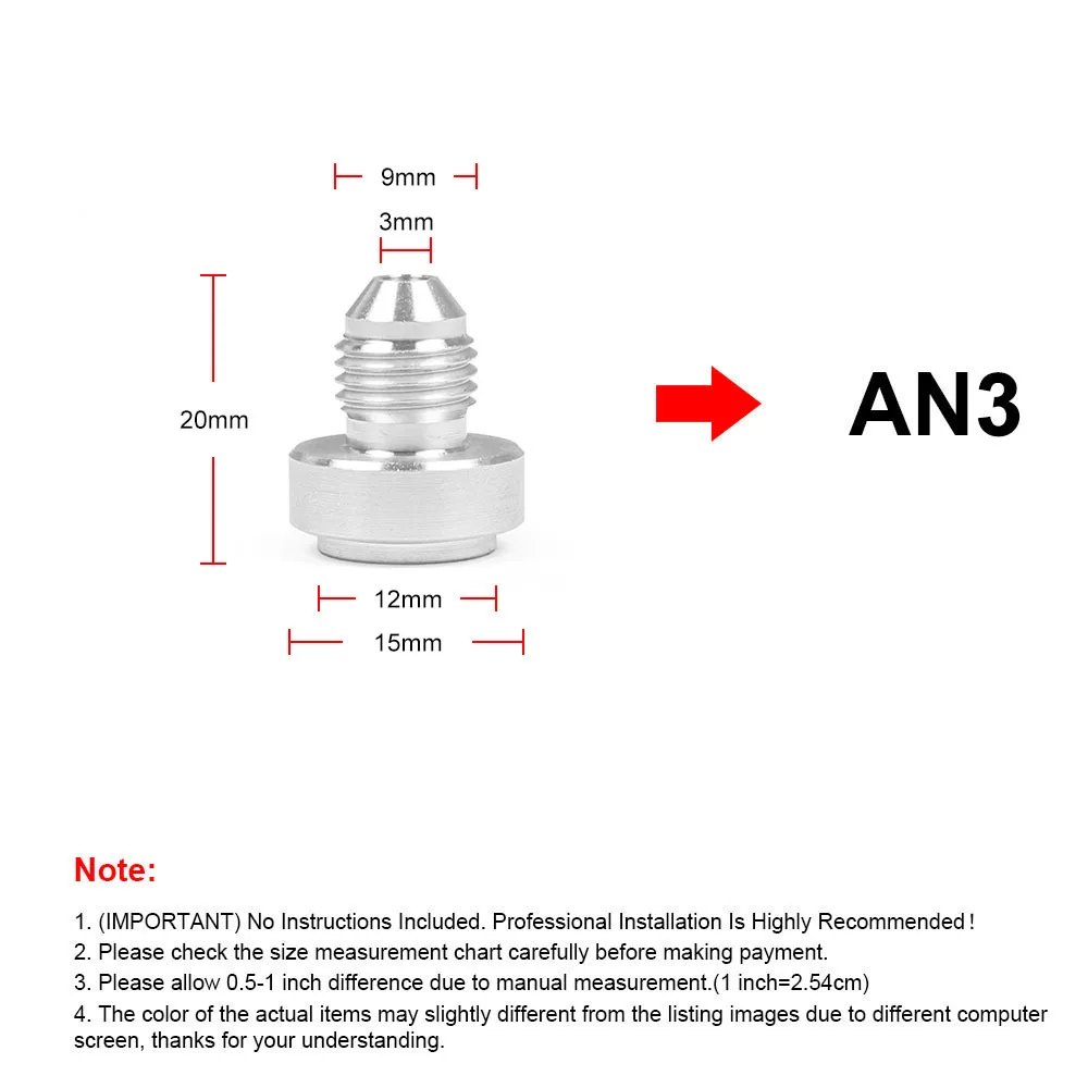1 Stuks Aluminium Nitreuze Slang Fitting An6 An8 An10 An12 An16 An20 Mannelijke Knuppel Rechte Mannelijke Lasfitting Adapter Las Stop
