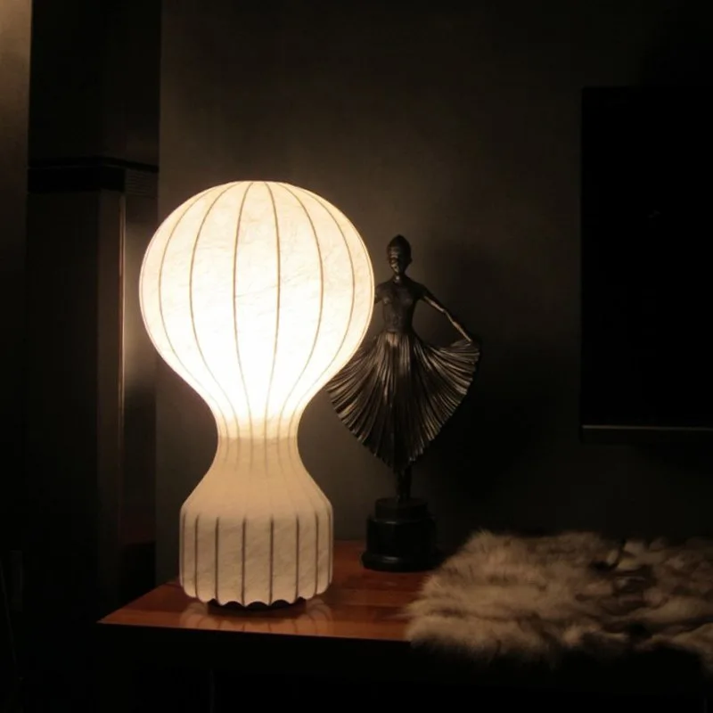 Lámpara de seda personalizable Lámpara de noche con globo aerostático de atmósfera japonesa