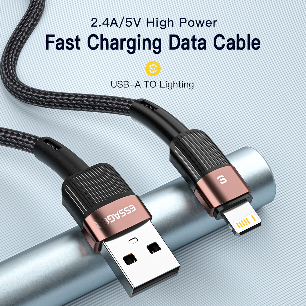 Essager 急速充電 iPhone の USB ケーブル 11 12 13 14 15 16 プロマックスミニ Xs Xr X 8 7 6 プラス 2.4A ワイヤー iPhone の充電器コード