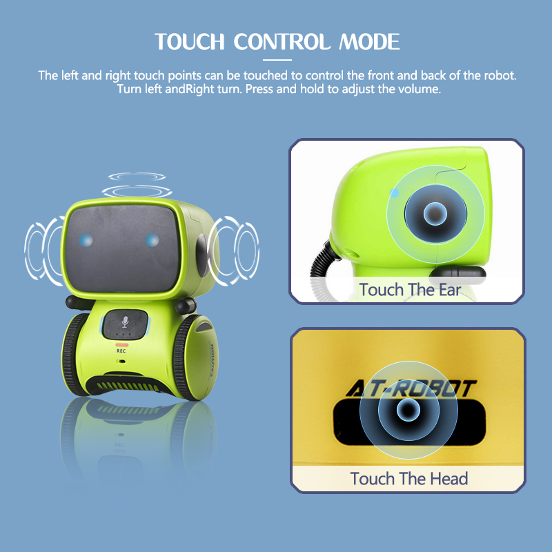 Spielzeugroboter, Sprachsteuerung, interaktiver Roboter, süßes Spielzeug, intelligenter Roboter für Kinder, Tanz, Sprachbefehl, Touch-Control-Spielzeug, Geburtstagsgeschenke