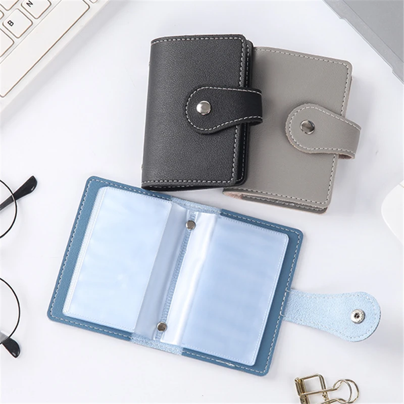 1PC 女性男性革 26 スロット ID クレジットカードホルダー RFID ブロッキング財布ケースポケットバッグ