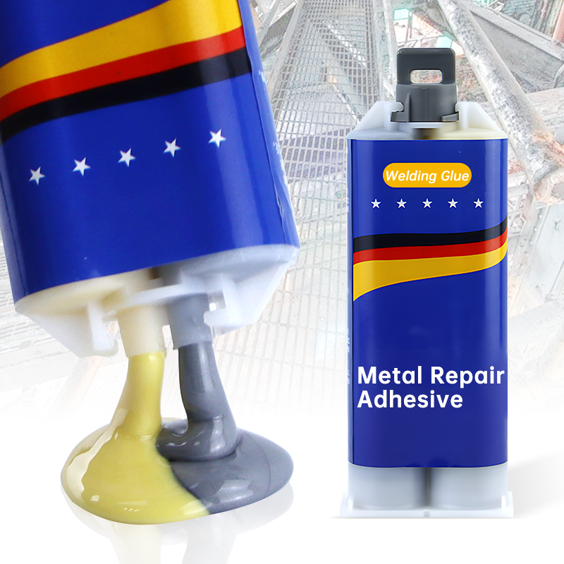 Pasta de reparación de metales 2 en 1, pegamento Industrial AB para ruedas, sellador de unión de alta resistencia, agente de reparación de metales de costura de soldadura de fundición fuerte