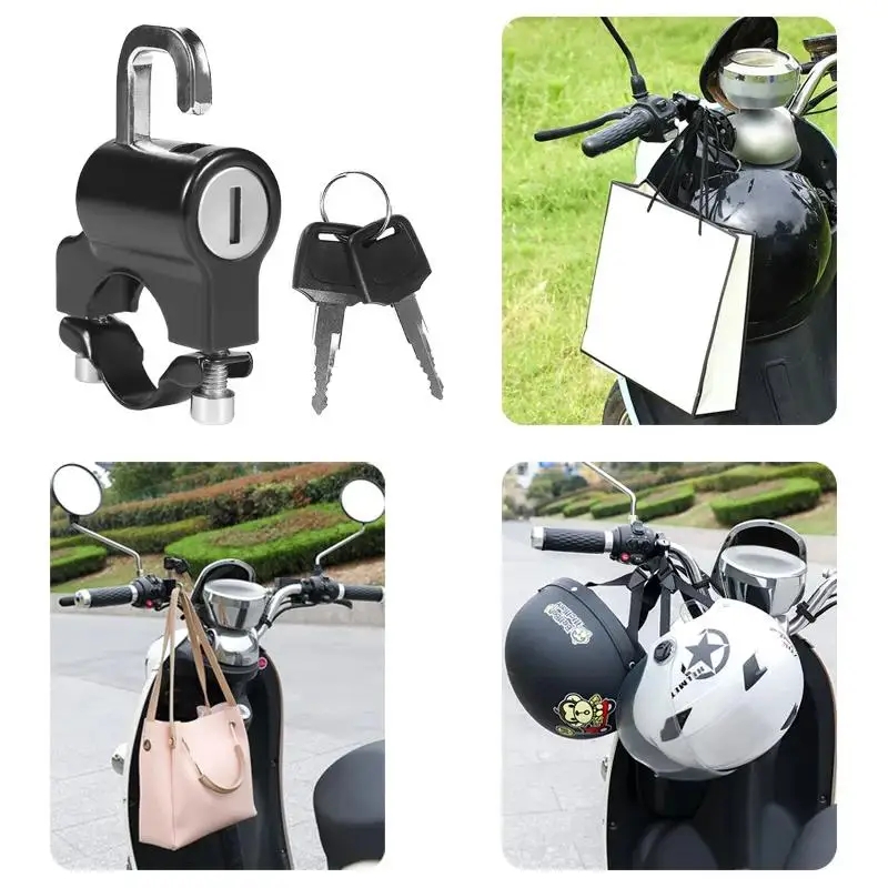 Motorcycles Helmet Lock Anti-theft Helmet Lock Handlebar Mount Motorcycle Electric Motorbike Security Lock Accessories