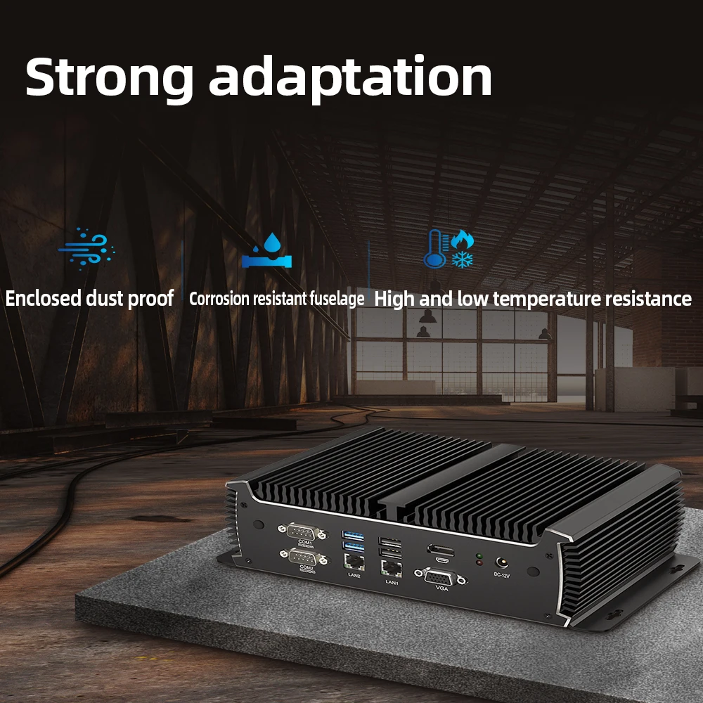 BEBEPC MINI PC Fanless i5 6300U 1135G7U 2.40GHz 2*LAN i225 2.5G WIN10/11 LINUX 6*COM 4*RS232 2*RS485 Industrial control  PC