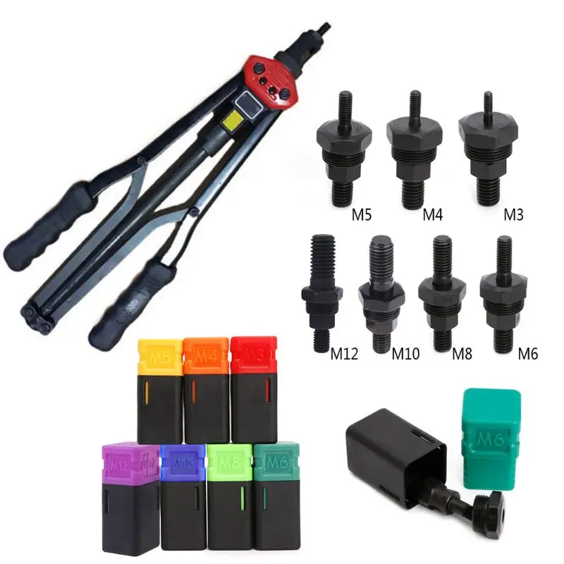 Phần Súng Riveter Có Ren Thay Thế Trục Gá Cho Tay Đai Ốc Đinh Tán Hệ M3-M12