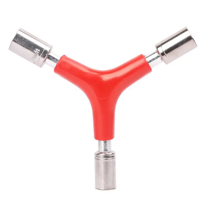 Chave portátil combinada para reparo de bicicleta, ferramenta hexagonal externa de três pontas, chave de soquete em y, ferramenta para mountain bike