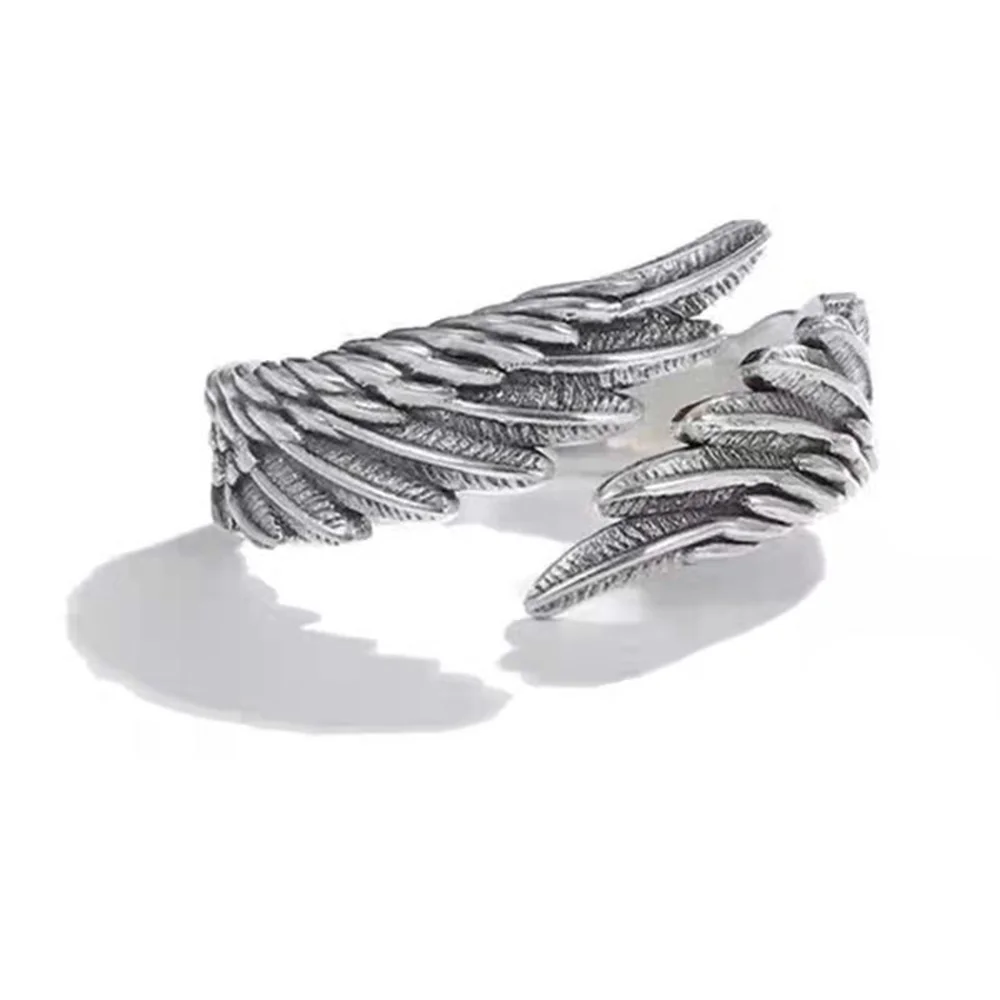 Anime Engel Dämon Paar Ringe für Frauen Männer Mode Tier verstellbar offener Ring Versprechen passende Paar Ring Party Geschenke