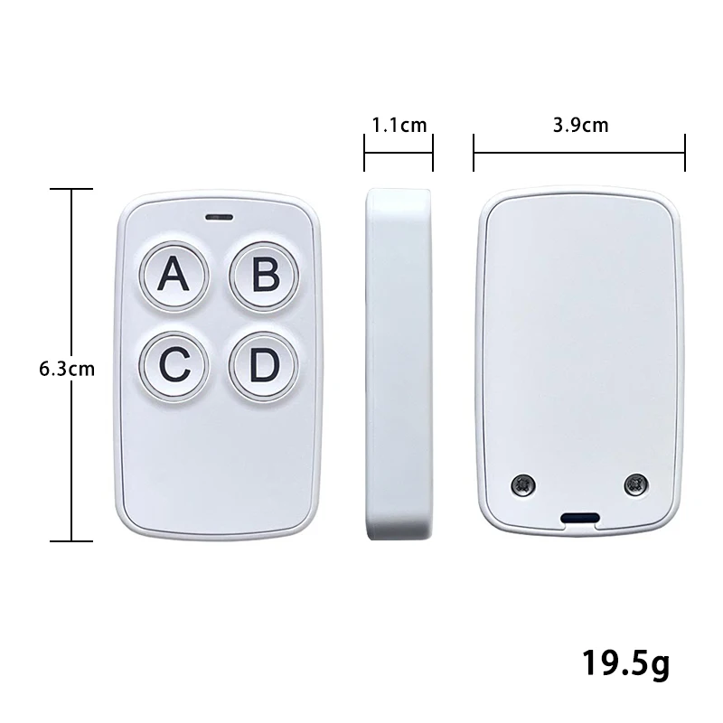 Universal Garage Door RF Remote Control Duplicator 280-868MHz Code Grabber Clone 433.92MHz Gate Key Fob Command Hand Transmiter