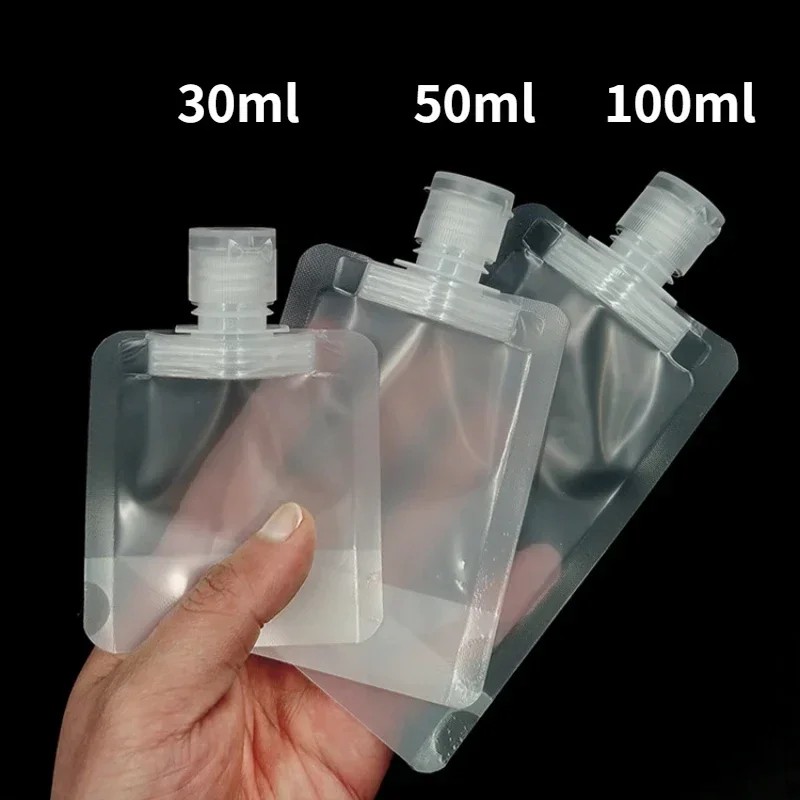 30/50/100ml 리필 가능 포장 가방 여행 필수 로션 화장품 샴푸 샤워 젤 휴대용 가방 메이크업 유체 병