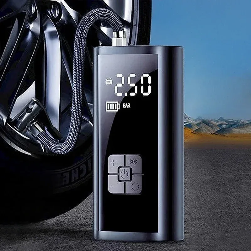 Auto Drahtlose Luftpumpe Luft Kompressor Reifen Ball Inflator Led Licht Reifen Inflator 150Psi Elektrische für Auto Motorräder Fahrräder