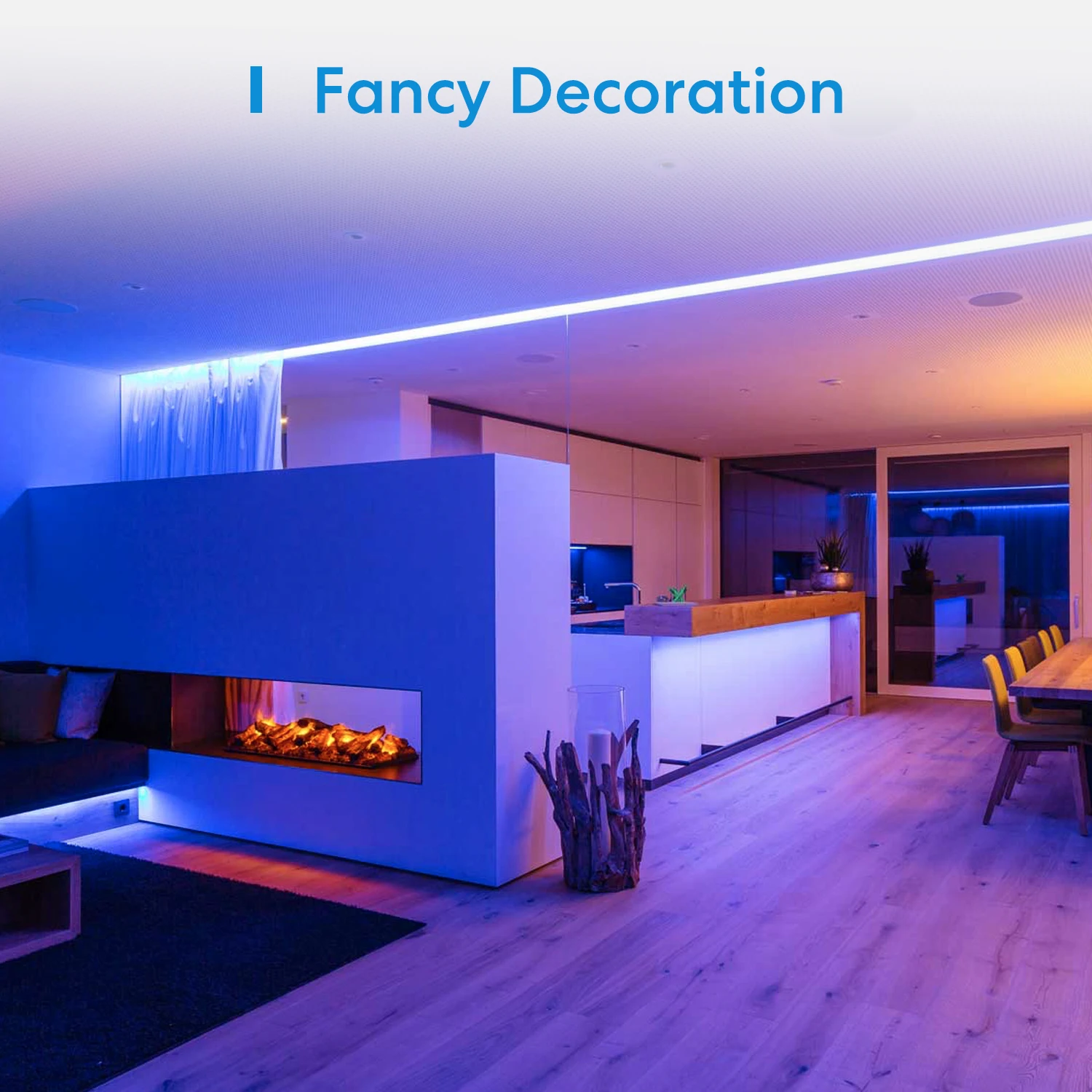 Meross HomeKit tira de luz inteligente WiFi tira de luz LED RGBWW retroiluminación de TV 18W funciona con Siri Alexa asistente de Google SmartThings