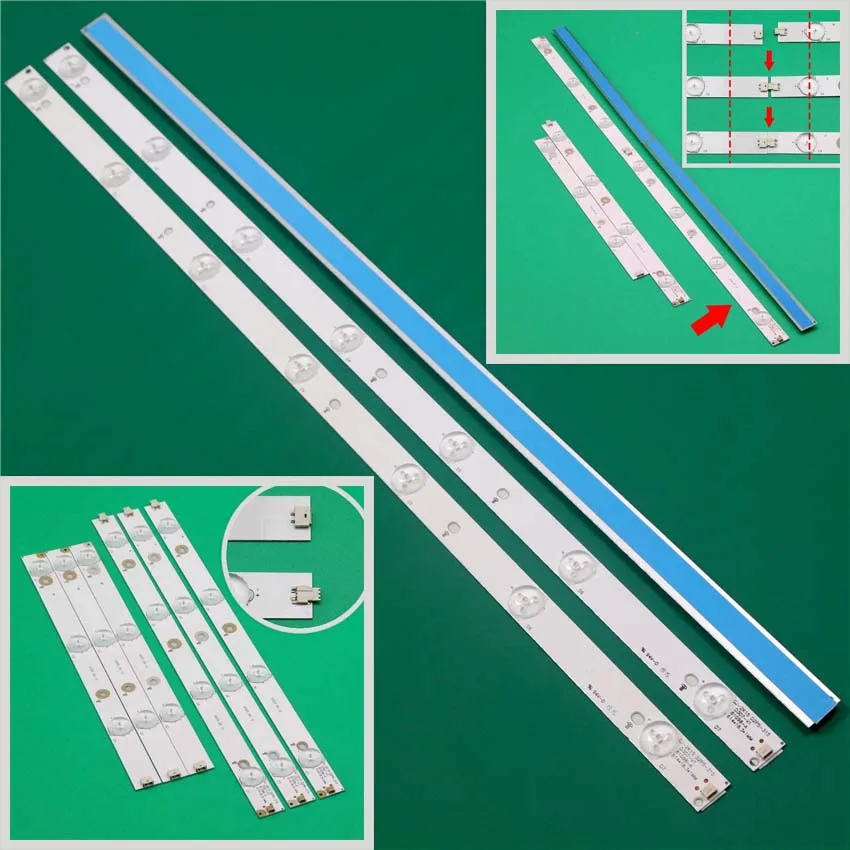 TV Illumination For Philips 32PFS6402/12 32PFT4309/60 32PFT5300/60 LED Bar Backlight Strip Line Ruler GJ-2K15 D2P5 D307-V1 V1.1