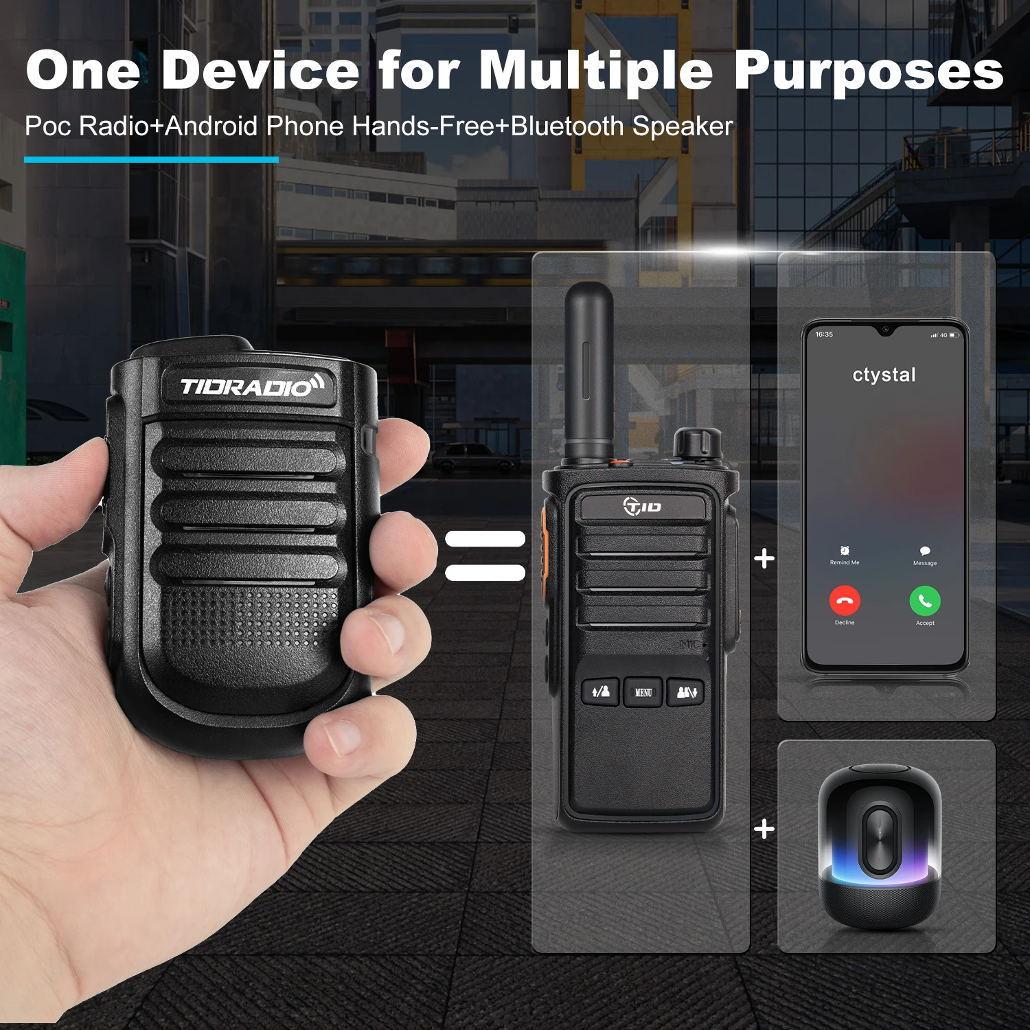 Беспроводной портативный микрофон TIDRADIO для радио TD-H3 Plus
