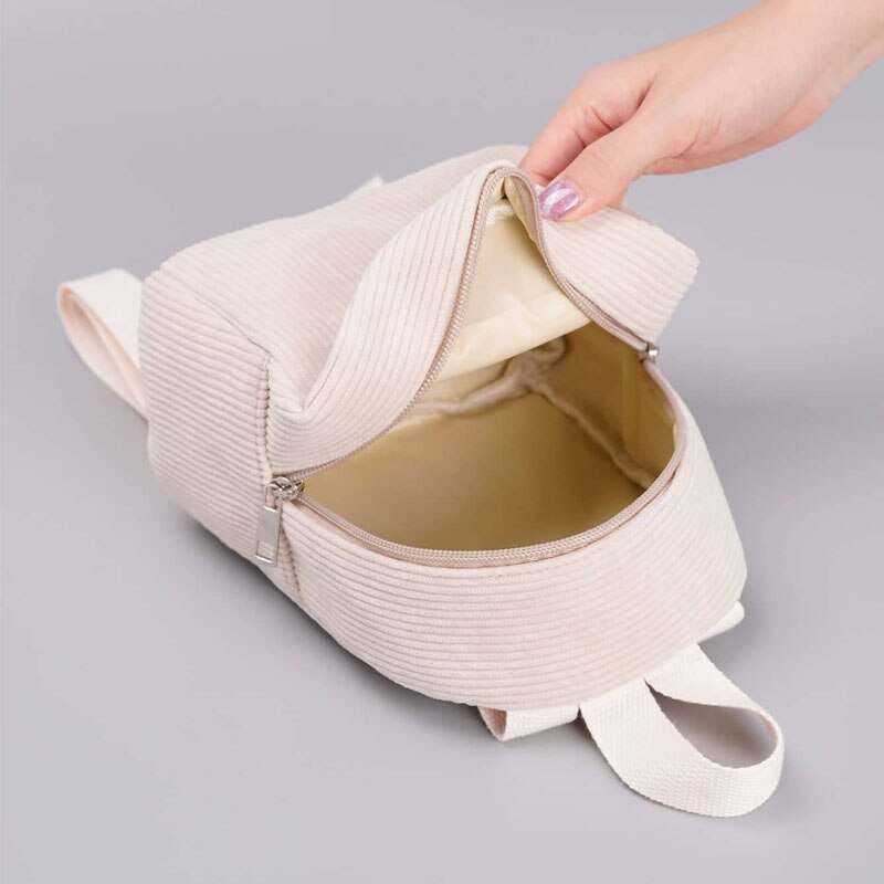 Mochila Kids Minimalista Corduroy Classic