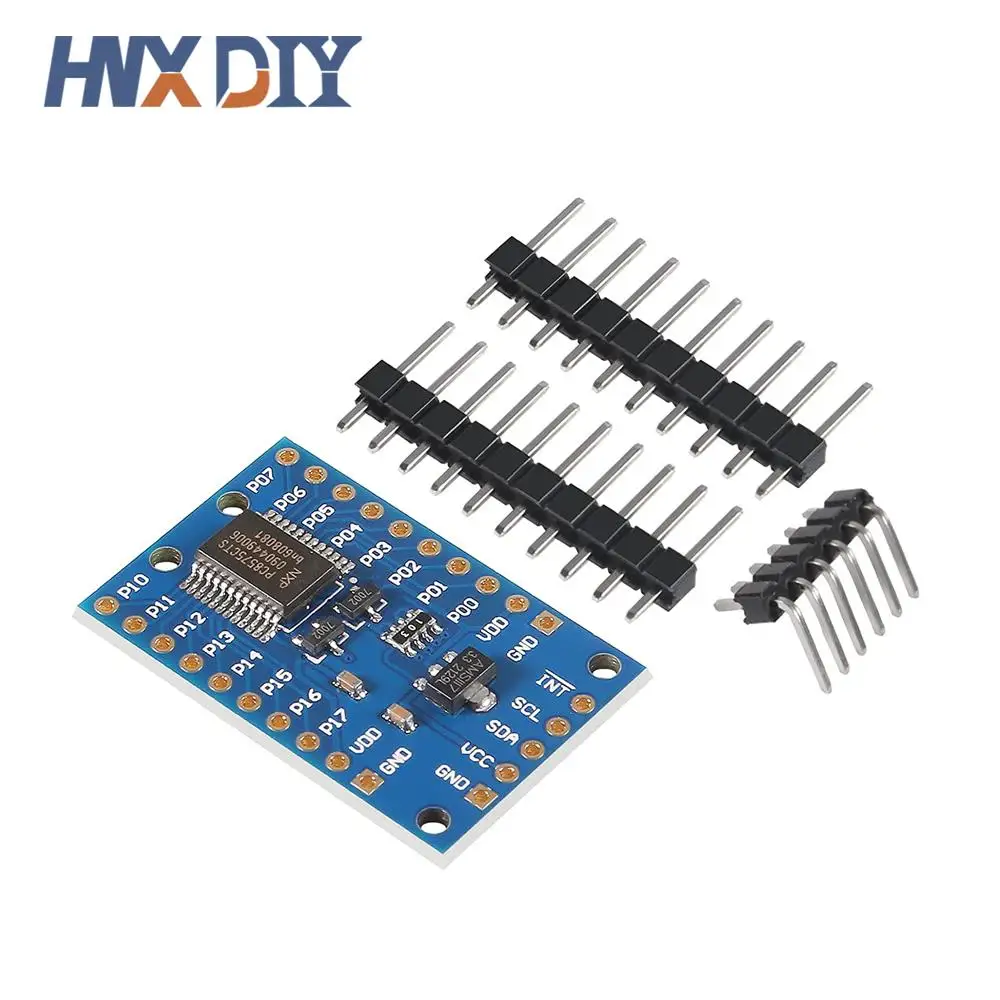 Módulo PCF8575, placa expansora de puerto IO de expansión DC 2,5-5,5 V, control de comunicación I2C, 16 puertos IO para Arduino, 1-10 Uds.